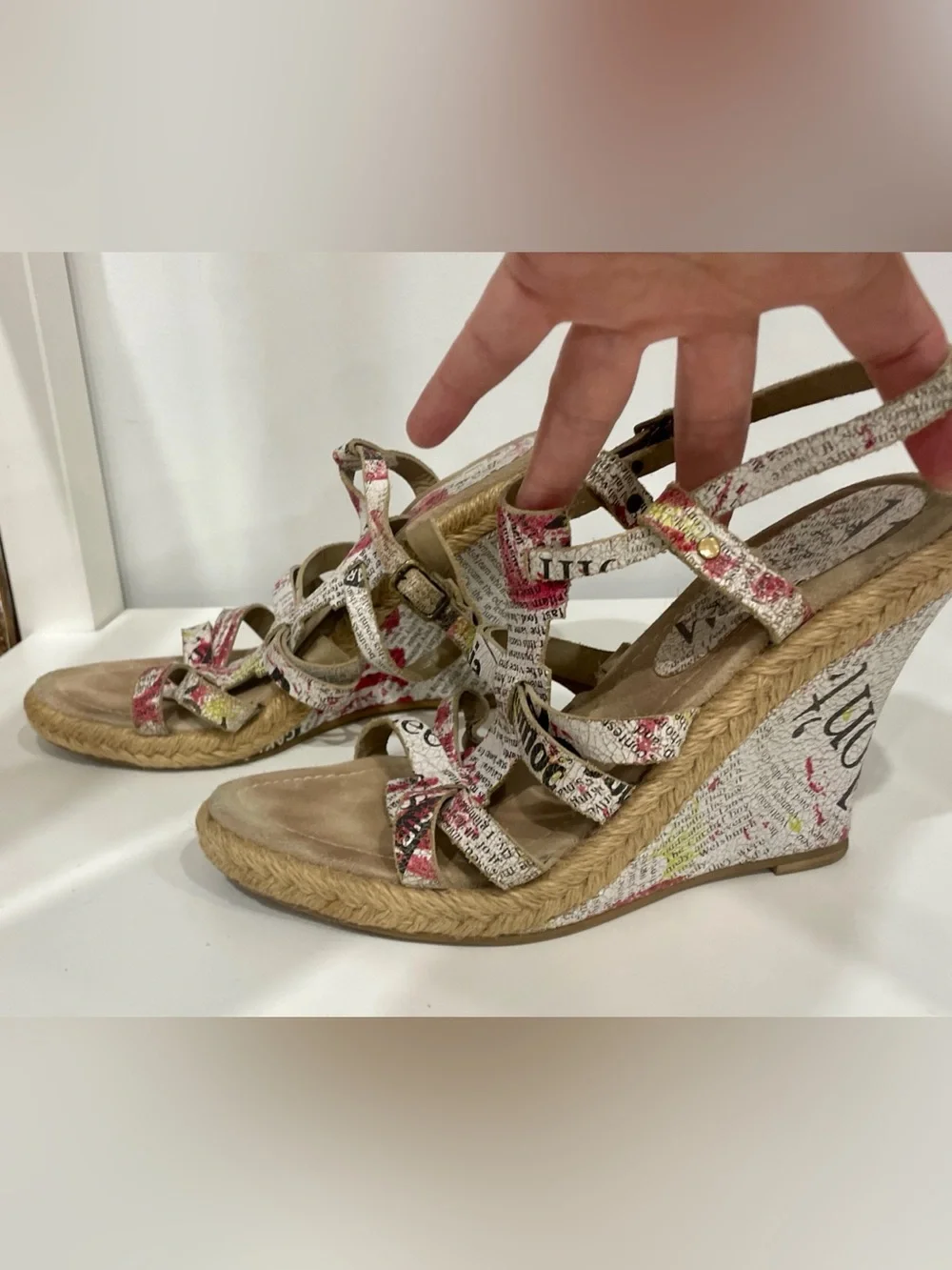 Vintage Barney's Espadrille Wedge, 9